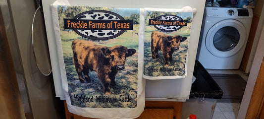Custom print dish towel  with Large Print