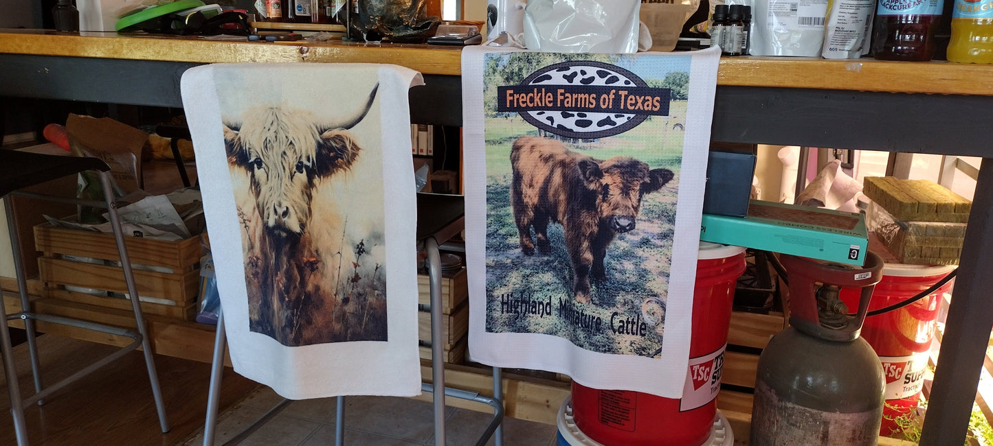 Custom print dish towel  with Large Print