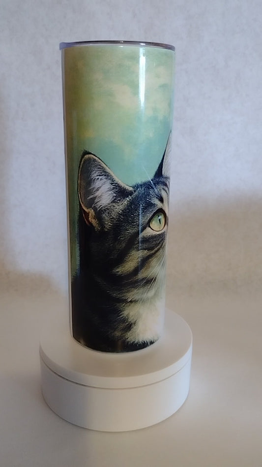 Kitten with flower Tumbler