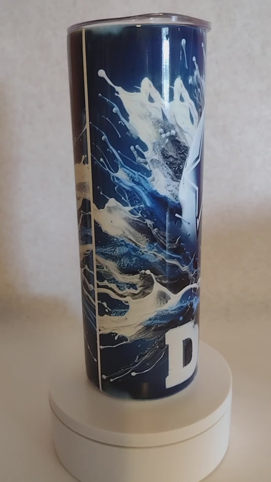 Dallas Cowboy Helmet splash Tumbler